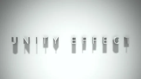 unity effect 3D title animation white te... | Stock Video | Pond5