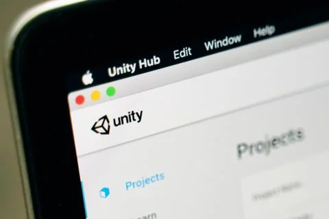 Unity Game engine. Stock Photos