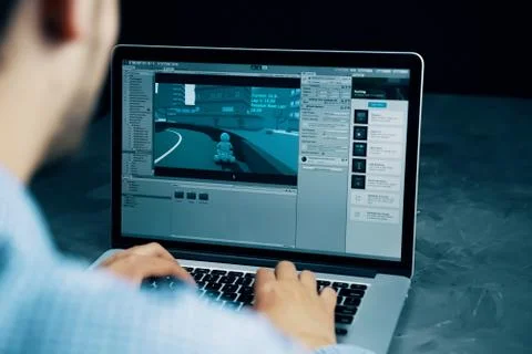 Unity game engine Stock Photos