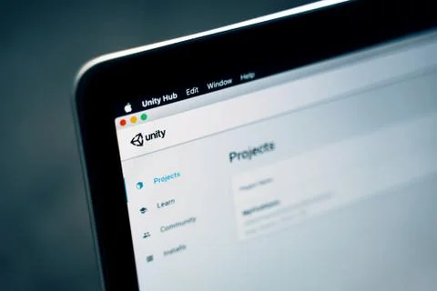 Unity game engine Stock Photos