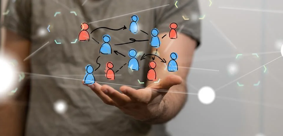 A Unity group and teamwork concept. Stock Photos
