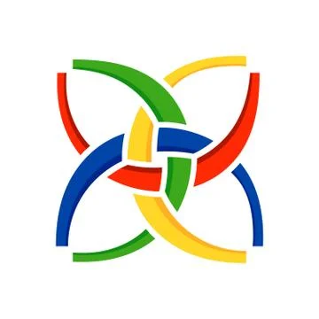 Unity In Harmony Symbol Design Stock Illustration