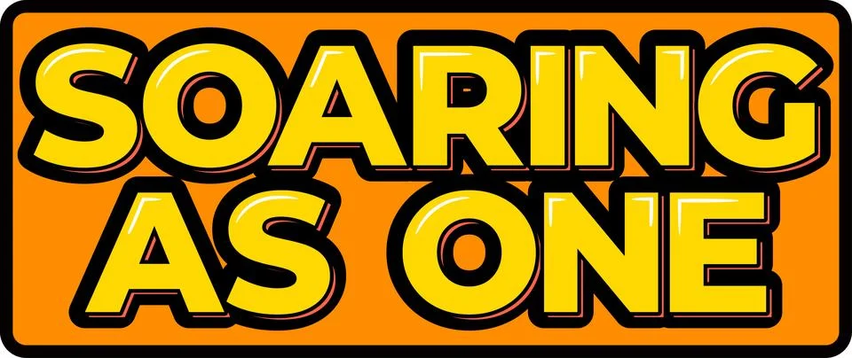 Unity-Inspired Lettering Vector Design Stock-Illustration