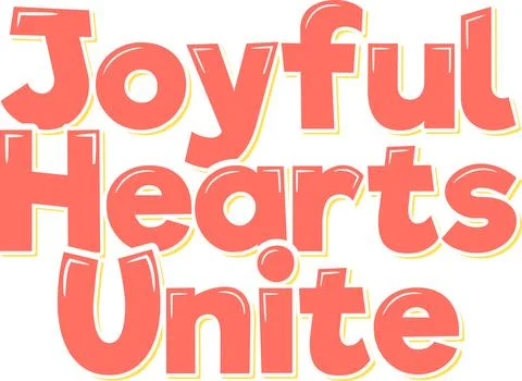 Unity in Joy Calligraphy Lettering Vector Design Stock-Illustration