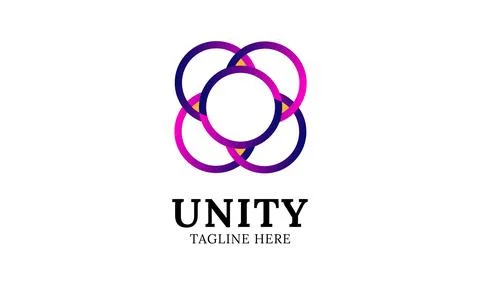 Unity Logo Illustrazione stock