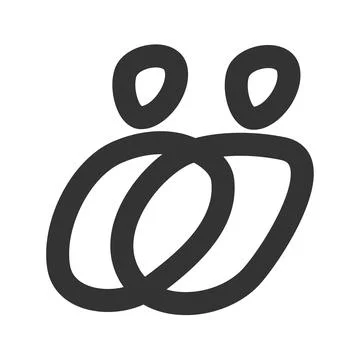 Unity people logo template Icon Illustration Brand Identity.Isolated and fl.. Stock-Illustration