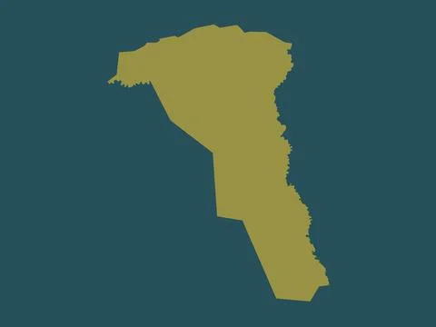 Unity, South Sudan. Solid color shape Stock Illustration