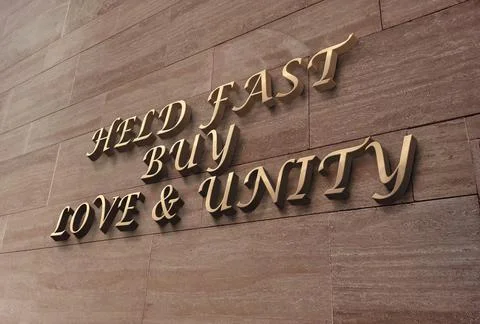 Unity Text Design Stock Illustration