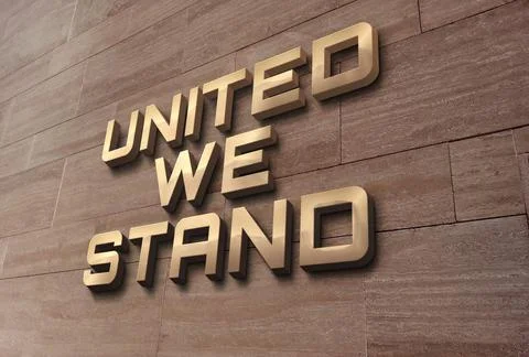 Unity Text Design Stock Illustration