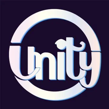 Unity - vector logo design for company and product branding イラスト素材