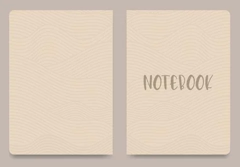 Universal abstract pastel colored template for notebook cover Stock Illustration