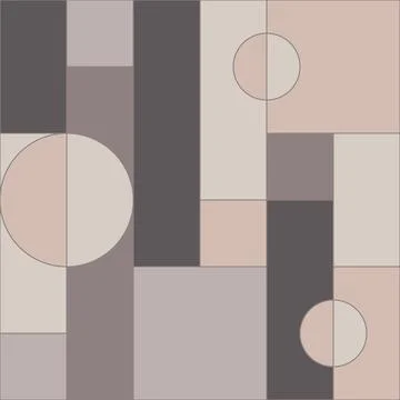 Universal abstract seamless geometric pattern with simple forms Stock Illustration