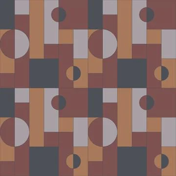 Universal abstract seamless geometric pattern with simple forms イラスト素材