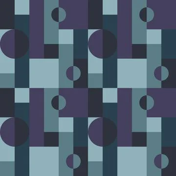 Universal abstract seamless geometric pattern with simple forms Stock Illustration