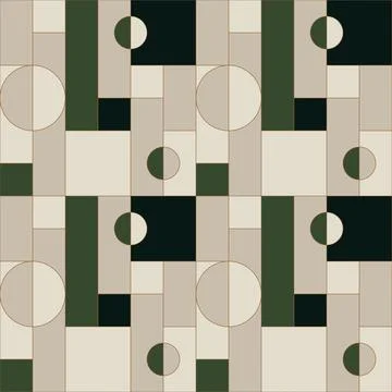 Universal abstract seamless geometric pattern with simple forms Stock Illustration