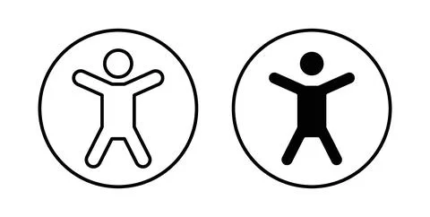 Universal access icon Illustration designs pack for Web Stock Illustration