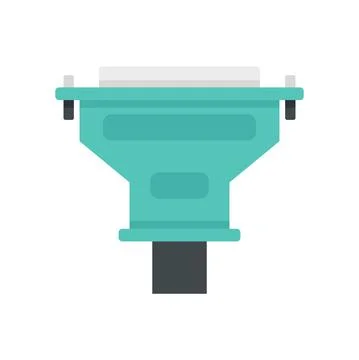 Universal adapter icon flat isolated vector Stock Illustration