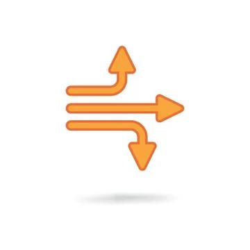 Universal arrow icon Stock Illustration