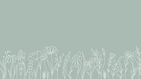 Universal botanical horizontal banner with copy space Illustrazione stock
