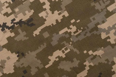 Universal camouflage pattern army combat uniform digital camo. Stock Photos