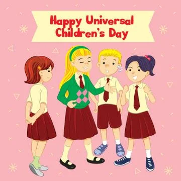Universal Children's Day Stock Illustration