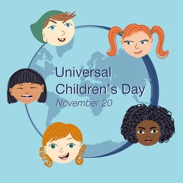 Universal children's day Stock Illustration
