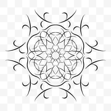 A universal circular symmetrical element for a pattern. Original ornament Stock Illustration