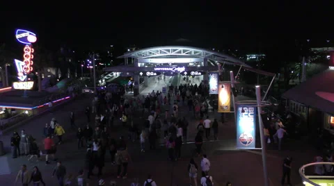 Universal Citywalk at night Stock Footage 68811995