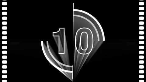 Universal Countdown Gray Stock Footage 74713806