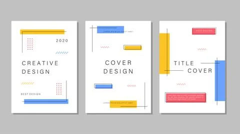 Universal cover Designs Templates Illustrazione stock