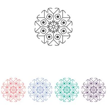 Universal creative logo icon vector design. Stock Illustration