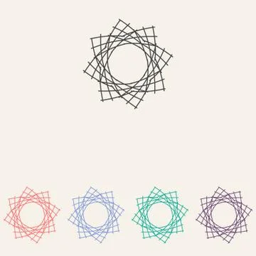 Universal creative logo icon vector design. Stock Illustration