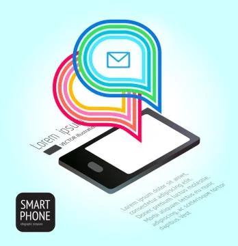 Universal design smartphone Stock Illustration