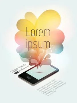 Universal design smartphone Stock Illustration