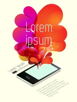 Universal design smartphone Stock Illustration