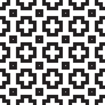 Universal different geometric seamless patterns Stock Illustration