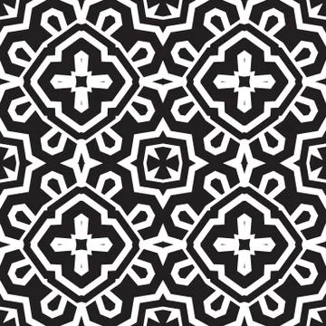 Universal different geometric seamless patterns Stock Illustration