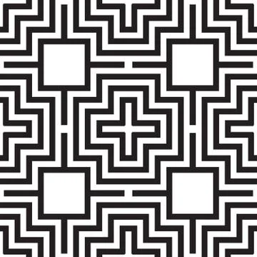 Universal different geometric seamless patterns Stock Illustration