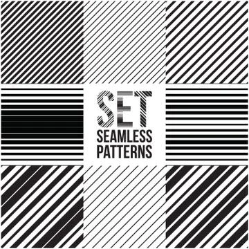Universal different vector seamless patterns. lines ornament 스톡 일러스트