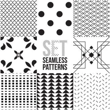 Universal different vector seamless patterns 스톡 일러스트