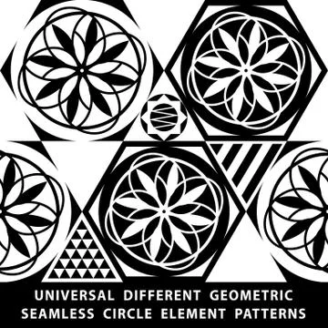 Universal different vector seamless patterns. tiling. Endless texture can be  Stock Illustration