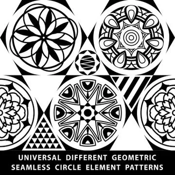 Universal different vector seamless patterns. tiling. Endless texture can be  Stock Illustration