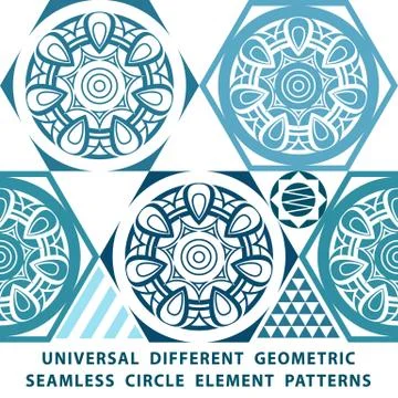 Universal different vector seamless patterns. tiling. Endless texture can be  Stock Illustration