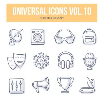 Universal Doodle Icons vol.10 Stock Illustration