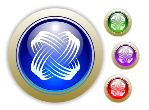 Universal Dynamic Icon Button Set of Four Stock Illustration