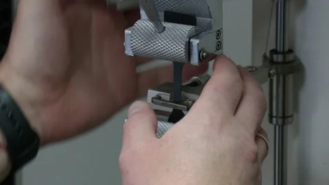 Universal electromechanical testing tensile machine. Stock Footage 316517453