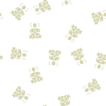 Universal expert glyph seamless pattern Illustrazione stock
