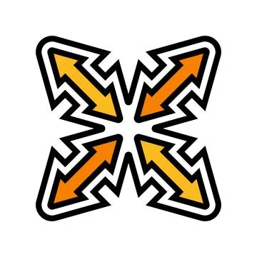 Universal fit color icon vector illustration Ilustración de archivo