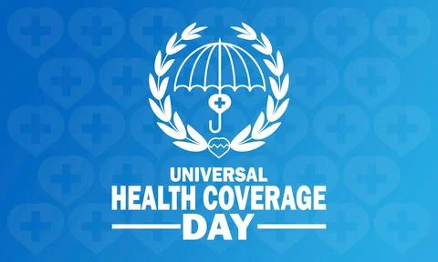 Universal Health Coverage Day 스톡 일러스트