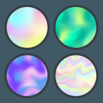 Universal holographic blur texture abstract color fills background surface Illustrazione stock